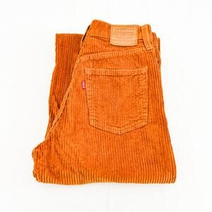Levi's Women's Wide Leg Corduroy Jeans in Burnt Orange